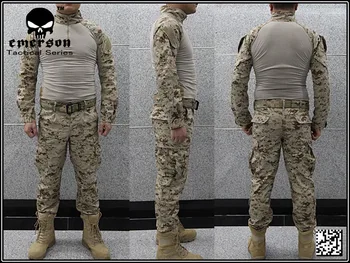 Боевая форма для страйкбола Emerson BDU uniform USMC Operational Gear FROG SUIT Desert MARPAT em2717покупаемая цена