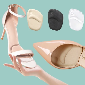 Силиконовые вкладыши для передней части стопы, подушечки для женской обуви, противоскользящие подушечки для снятия боли в ногах, сандалии на высоком каблуке, Гелевые стельки для обуви