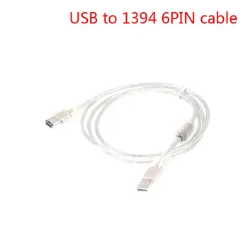 1 X Firewire IEEE 1394 6-контактный разъем USB 2.0, мужской адаптер, кабель-преобразователь, шнур
