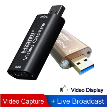 Карта Видеозахвата USB3.0 2.0 HDMI Видеозахват Коробка для записи для PS4 игры DVD Видеокамеры Запись камеры в прямом эфире