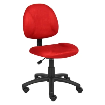 Товары для офиса Boss Красный Идеальная осанка Современное офисное кресло Delubye без подлокотников