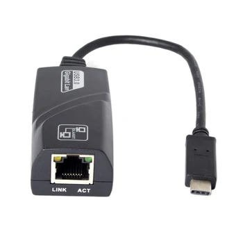 Сетевая карта Thunderbolt 3-1 Гбит/с Gigabit Ethernet LAN USB-C USB 3.1 Type C-кабель-адаптер RJ45 Для Macbook 2018
