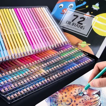 72 Цветной Набор для рисования карандашом Маслянистых комиксов граффити Студентов с креативным рисунком Цветным грифелем