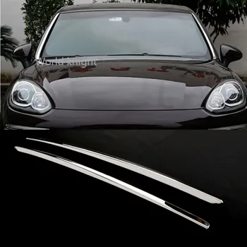 Для Porsche Cayenne Macan 2011-2020 Хромированные полосы для отделки лобового стекла из нержавеющей Стали Автомобильные Аксессуары