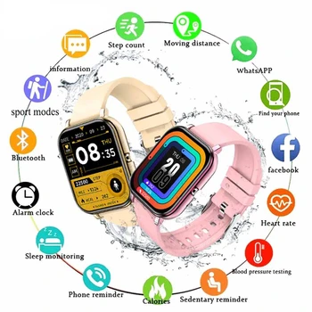Смарт-часы H10 Для Мужчин И Женщин с Bluetooth-Вызовом, Умные часы, Мужские Спортивные Фитнес-Трекеры, Водонепроницаемые, светодиодный, Полный сенсорный Экран Для Android ios
