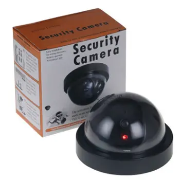 Новый продукт Купольная Имитационная камера охранной сигнализации Поддельная Камера-Муляж Монитора С красной стробоскопической подсветкой