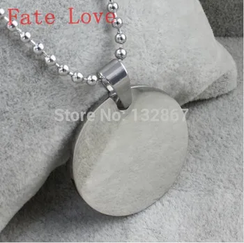Fate Love/лот, 50 штук, 25 мм, оптом, ювелирные подвески, круглая медаль из нержавеющей стали, подвеска с высокой зеркальной полировкой