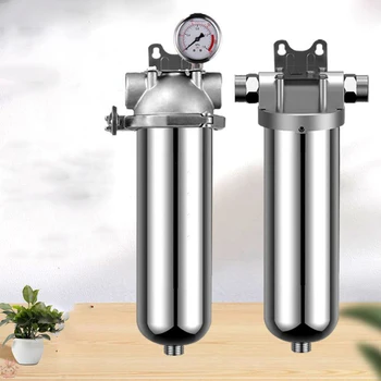 Предварительная фильтрация бытовой колодезной воды, бытовой очиститель воды для всего дома, фильтр для воды с обратной промывкой из нержавеющей стали 304 с высоким потоком
