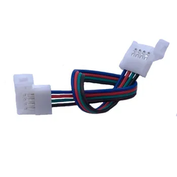 RGBW светодиодный Разъем 12 мм 5-Контактный разъем на печатной плате с сердечником, Кабельный разъем, соединитель Для светодиодных лент RGBW 5050, Бесплатная Доставка