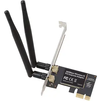 Настольный PCIe WiFi Карта 5G/2.4G Сетевой адаптер Беспроводной WiFi 300 Мбит/с