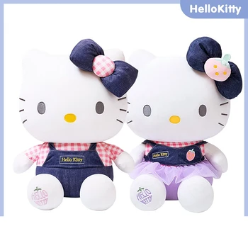 Hellokitty Подлинная этикетка для защиты от подделок Sanrio Аниме Периферия 2023 Новая плюшевая игрушка Кукла Подушка Подарок на день рождения для девочек