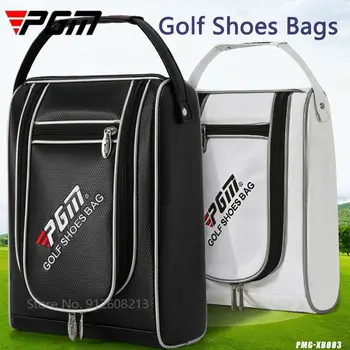 Водонепроницаемые сумки для кроссовок для гольфа PGM PU, легкая сумка для обуви для гольфа, портативные мини-сумки, износостойкий спортивный пакет для хранения