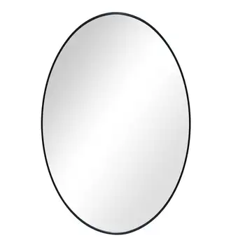 Зеркало круглое, диаметром 28 дюймов, с черной отделкой