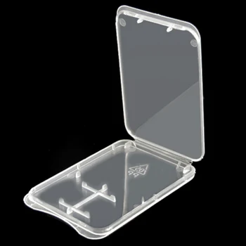 100 шт./лот Пластиковый Прозрачный Стандартный чехол для карт памяти SD SDHC TF Card Storage Box Case