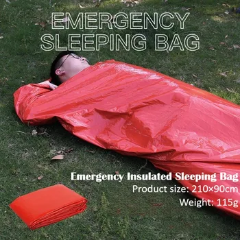 Аварийный тепловой Спальный мешок для кемпинга, Альпинизма, Тепловое аварийное одеяло, Фольга, Одеяло для выживания