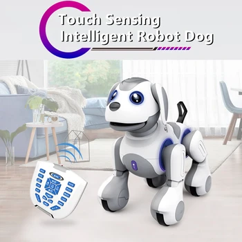 Infrare Ray Сенсорное Зондирование Интеллектуальное программирование Робот Собака Голосовое управление Взаимодействие Режим Патрулирования Мульти Бионическое действие Детская радиоуправляемая игрушка