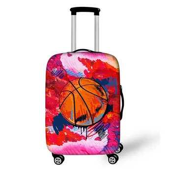 Чехол для багажа с 3D баскетбольным принтом, 18-32-дюймовый чехол, Чехлы для чемоданов, Пылезащитный чехол для багажа на тележке, Аксессуары для путешествий