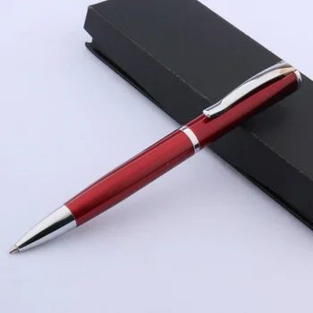 Высококачественная китайская красная шариковая ручка с серебряным орнаментом 516