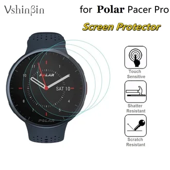 3 шт. Протектор экрана для смарт-часов Polar Polar Pacer Pro, защитная пленка из закаленного стекла, устойчивая к царапинам