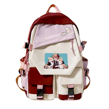 Школьная сумка для подростков Genshin Impact, повседневная сумка, сумка с мультяшным принтом, детский рюкзак разных цветов