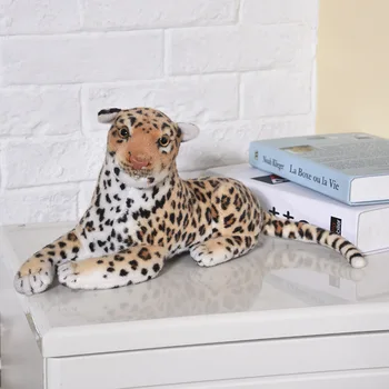 маленькая милая плюшевая имитация леопардовой игрушки в реальной жизни, кукла-леопард, подарок около 40 см 3030