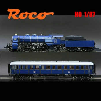 Модель поезда ROCO HO 1/87 Bavaria S3 / 6 Паровоз и пассажирский отсек постоянного тока, имитирующая игрушечный железнодорожный вагон