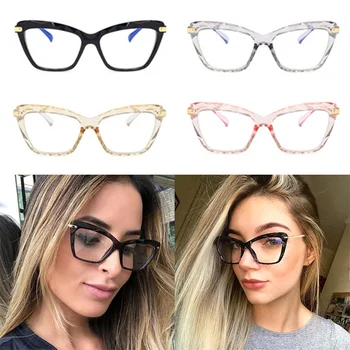 Модные женские Анти-Синие блокирующие очки, Винтажные прозрачные компьютерные очки в круглой оправе, Роскошные оптические очки для очков