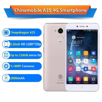 Мобильный телефон A3s M653 4G 2 ГБ + 16 ГБ Android 7.1.1 Qualcomm Четырехъядерный 5,2-дюймовый HD 5 + 8 Мп Камеры 2800 мАч Смартфон