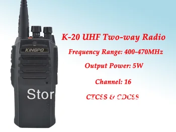 KINGPO K-20 UHF 400-480 МГц, 5 Ватт, 16-канальная коммерческая портативная рация