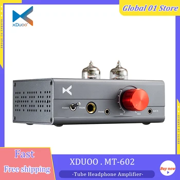 XDUOO MT-602 Ламповый Усилитель для наушников класса А Двойной 6J1 Ламповый 6,35 3,5 мм Настольный Мини-Усилитель для наушников HiFi Аудио Предусилитель
