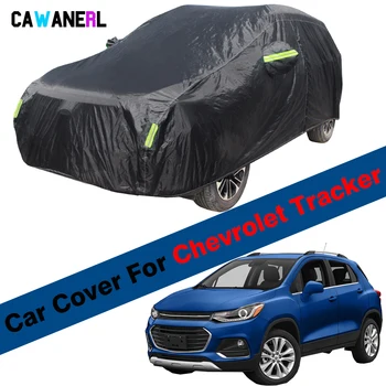 Полный автомобильный чехол для Chevrolet Tracker Водонепроницаемый внедорожник с защитой от ультрафиолета, Солнцезащитный козырек, Защита от дождя, Снега, пыли, ветрозащитный