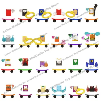 WM blocks аниме кирпичи WM6086-A WM6087-A WM6088-A аниме Мини фигурки Строительные Блоки мультяшные игрушки детские Рождественские подарки
