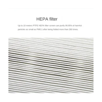1 Пара HEPA-фильтров для Очистителя HP04 HP05 TP04 TP05 DP04 HEPA Замена Экрана Фильтра из углеродной ткани-B