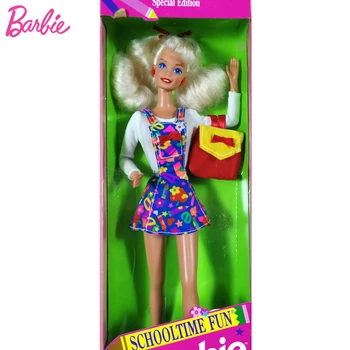 Оригинальное школьное веселье Барби 1994, Модное платье блондинки в стиле Ретро 90-х, куклы 1/6 для девочек, Коллекционные игрушки, специальное издание Juguetes