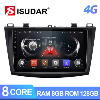 ISUDAR T72 QLED Android 10 Автомобильный Радиоприемник Для Mazda 3 2010 2011 2012 2013 GPS Автомобильный Мультимедийный Carplay 8 Core RAM 8G ROM 128G no 2din