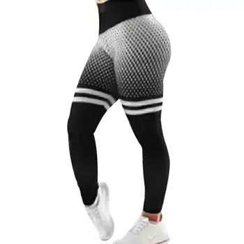 Женские штаны для йоги с сетчатым рисунком, высокая талия, спортивные упражнения, фитнес, бег, леггинсы для йоги, одежда для йоги