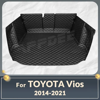 Автоматический Коврик для багажника с полным покрытием для Toyota Vios 2014-2021 20 19 18 17 16 15, накладка для багажника Автомобиля, Аксессуары для защиты интерьера