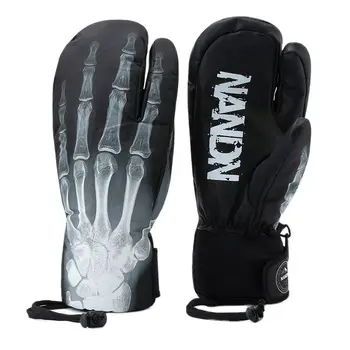 Зимние перчатки для катания на лыжах и сноуборде NANDN с утолщением сенсорного экрана и бархатными теплыми водонепроницаемыми перчатками для альпинизма и верховой езды