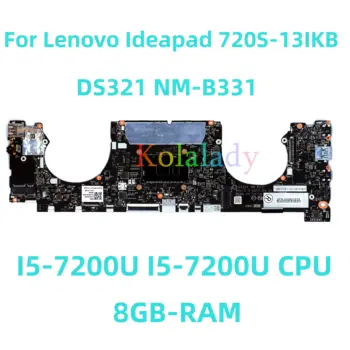 Для Lenovo Ideapad 720S-13IKB Материнская плата ноутбука DS321 NM-B331 с процессором I5-7200U I7-7500U 8 ГБ оперативной памяти 100% Протестирована Полностью Работает