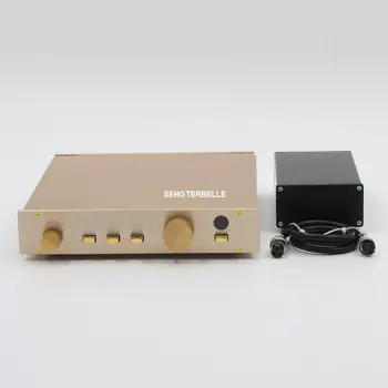 Готовый стереофонический предусилитель Hi-Fi с разделенной базой предусилителя на схеме FM155 + линейный источник питания мощностью 15 Вт