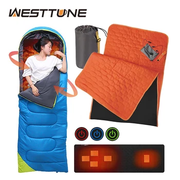 Westtune Уличный USB-нагревательный коврик, Утепляющий спальный коврик для спального мешка, Походный матрас для кемпинга