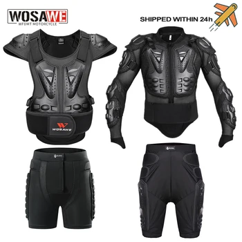 Мужская мотоциклетная куртка WOSAWE, бронежилет для мотокросса, Защитная скоба, Нагрудное снаряжение, защита для катания на лыжах, мотоцикле