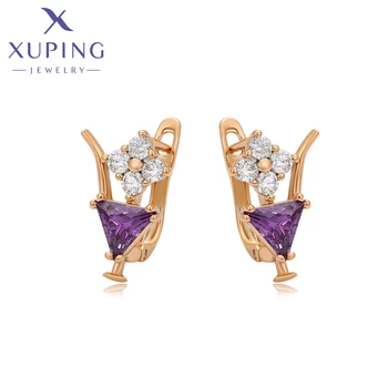Ювелирные изделия Xuping Новое поступление, простые модные женские серьги золотого цвета X000644005