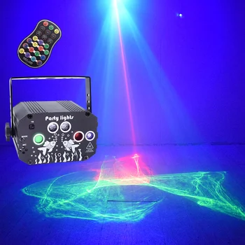 USB Аккумуляторная Батарея Лазерный 60 Узор DJ Party Light Диско Проектор RGB LED Бар Танцевальный Зал KTV Сценическая Лампа Высокого Качества