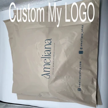 Персонализированная курьерская почтовая сумка, напечатанный на заказ конверт для экспресс-доставки, Поли-почтовая почтовая сумка