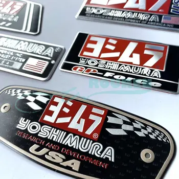 Наклейки на выхлопную Трубу Мотоцикла CF Moto Алюминиевые 3D Термостойкие Наклейки для Yoshimura Two Brother Arrow Модифицированные Детали