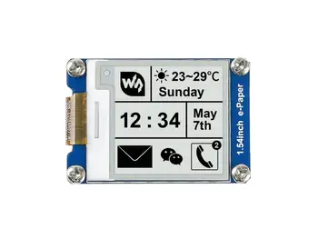 Дисплей Waveshare1,54 дюйма для электронной бумаги/E-Ink 200x200, интерфейс SPI для Raspberry Pi и т.д. Цвет двух дисплеев: черный, белый, частичное обновление