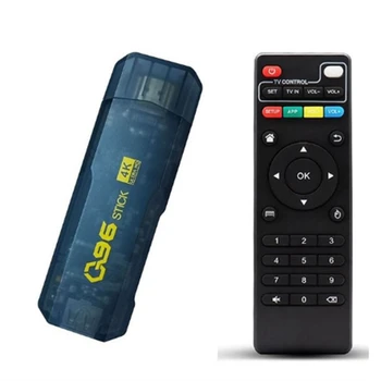 AT41 Домашний Кинотеатр Q96 Dongle Smart TV Box Android Allwinner H313 Четырехъядерный 2,4 G Двойной WIFI 4K HDR телеприставка H.265 EU Plug