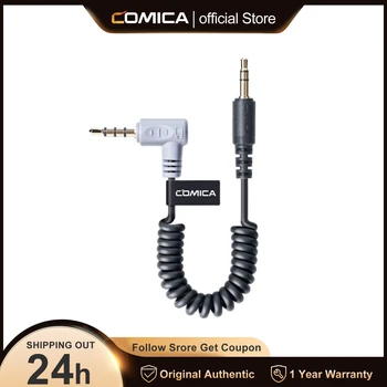 Аудиокабель Comica CVM-D-SPX TRS-TRRS 3,5 мм, Адаптер вспомогательного аудиовхода для микрофона VM10II WS50 BoomX-D BoomX-U