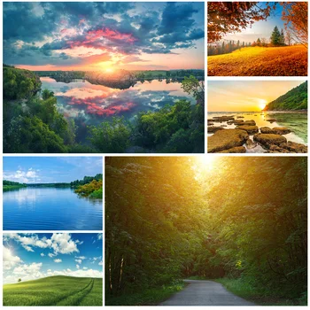 Виниловый фон для фотосъемки природных пейзажей на заказ, лесной речной пейзаж, фотофоны для путешествий, студийный реквизит 21929 BNM-04